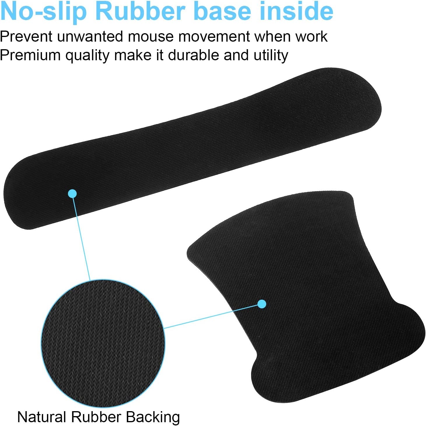 3 in 1 Ergonomic Mouse Pad with Wrist Support and Keyboard Wrist Rest Pad Set with Coaster, Wrist Pad with Non-Slip Rubber Base & Raised Memory Foam, Easy Typing & Pain Relief, Garden Flowers