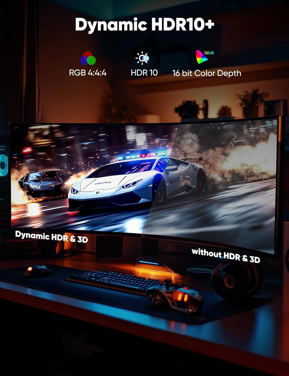 8K Displayport Cable 1.4, VESA Certified 6.6FT DP Cord (8K@60Hz, 4K@144Hz, 2K@240Hz), 32.4Gbps Display Port Cable for Gaming Monitor, Graphic, PC, HDR/HDCP 2.2/Freesync/G-Sync, Braided, Grey