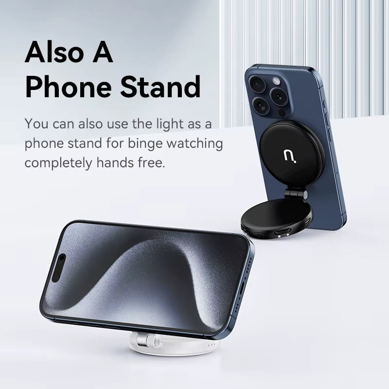 LM19 Magsafe Light Portable Selfie Light for Iphone 16 15 14 13 12 Pro Max Fill Light Phone Stand for Selfie Video Vlog